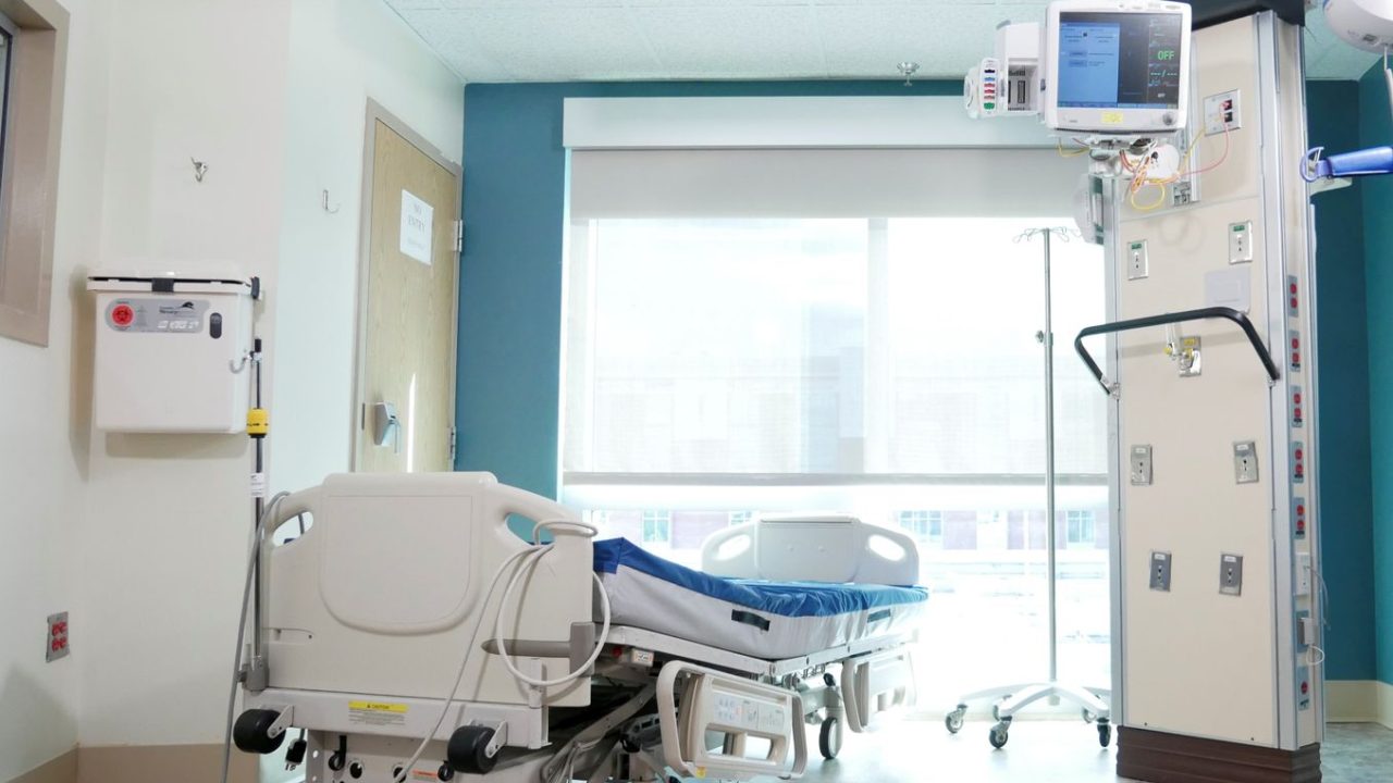 patient monitor hospital bed